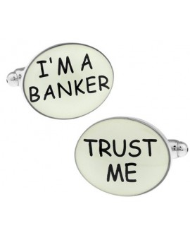 I´m a Banker, Trust Me Cufflinks 