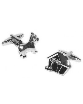 Dog and Kennel Cufflinks 