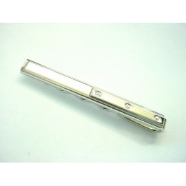 Silver and Crystal Tie Bar