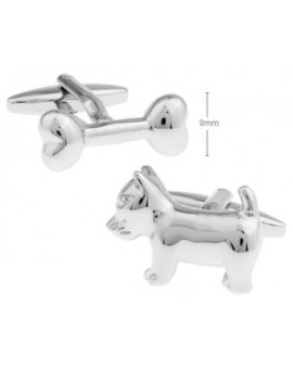Dog and Bone Cufflinks 