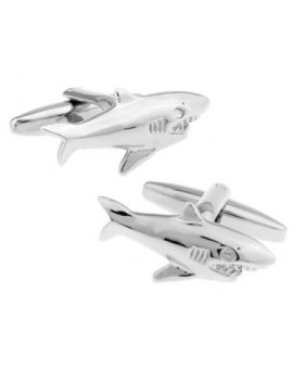 White Shark Cufflinks 