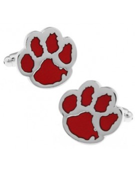 Red Dog Footprint Cufflinks 