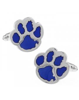 Blue Dog Footprint Cufflinks 