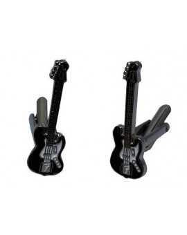 Gemelos Guitarra Eléctrica Negra