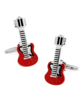 Gemelos Guitarra Roja