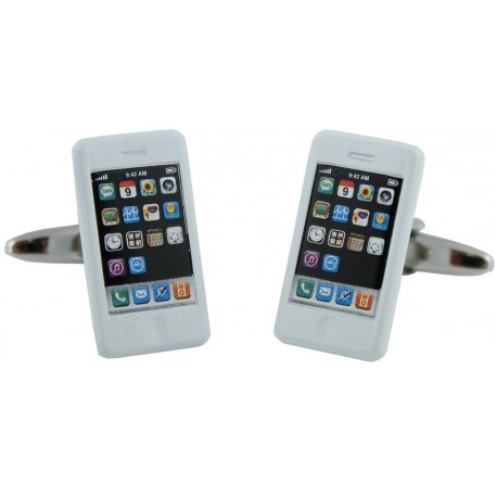 White iPhone Cufflinks