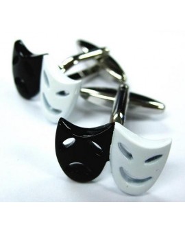Black and White Masks Cufflinks