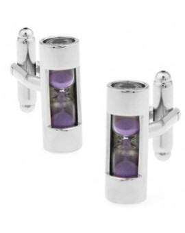 Gemelos Reloj de Arena Morado