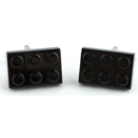 Black LEGO Brick Cufflinks