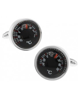 Round Thermometer Cufflinks 