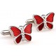 Red Butterfly Cufflinks