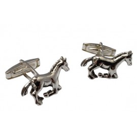 Sterling Silver Horse Cufflinks