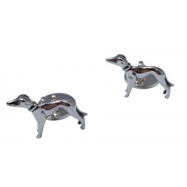 Sterling Silver Greyhound Cufflinks
