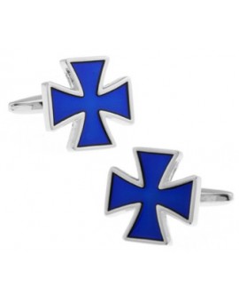 Navy Saint George's Cross Cufflinks 