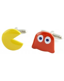 Pac-Man and Blinky Cufflinks 
