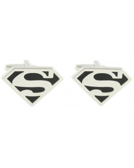 Black Superman Shield Cufflinks 