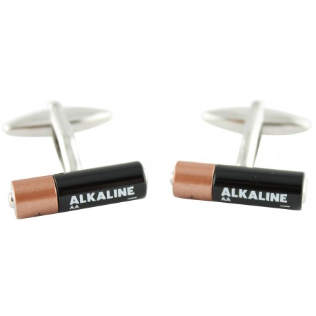 Alkaline Battery Cufflinks