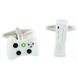 White Xbox 360 Cufflinks