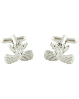 Crossed Clubs Cufflinks 