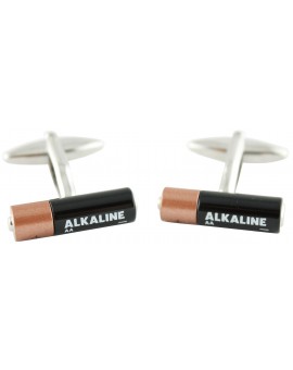 Alkaline Battery Cufflinks 