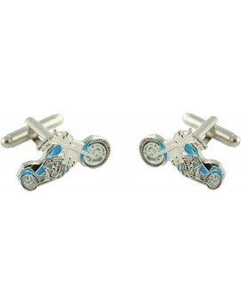 Blue Harley Cufflinks 