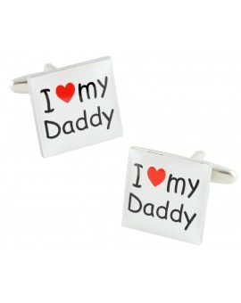 I Love my Daddy Cufflinks 