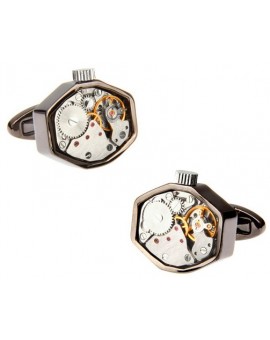 Gemelos Octagon Gunmetal Watch Movement