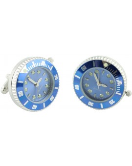Gemelos para camisa Reloj rolex Azul 