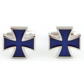 Gemelos Cruz de San Jorge Azul