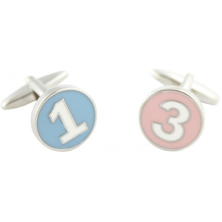 Numbers 1 and 3 Cufflinks