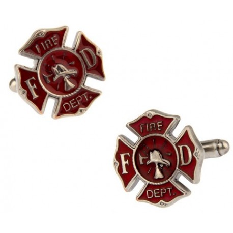  Fireman Shield Cufflinks 