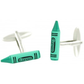 Green Crayon Cufflinks