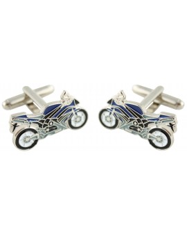 Green Sport Bike Cufflinks 