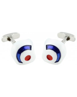 British Helmet Cufflinks 