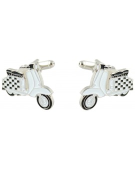Checkered Flag Vespa Cufflinks