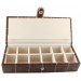 Leather 12-P Cufflinks Case 