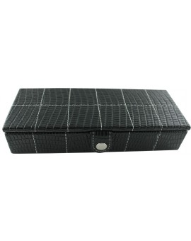 Leather 12-P Cufflinks Case 