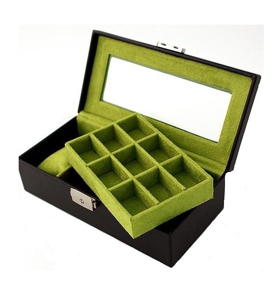 Leather 19-P Cufflink Case 