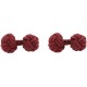 Burgundy Silk Knot Cufflinks