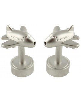 LED Light Jumbo Aircraft Cufflinks 