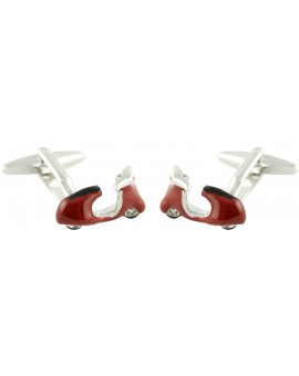3D Red Vespa Cufflinks 