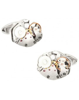 Gemelos Silver Kinetic Watch Movement 
