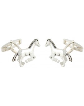 Sterling Silver Horse Cufflinks 