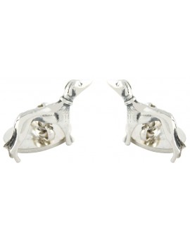Sterling Silver Greyhound Cufflinks 