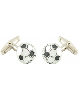 Sterling Silver Soccer Ball Cufflinks 