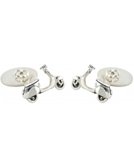 Sterling Silver Vespa Cufflinks 