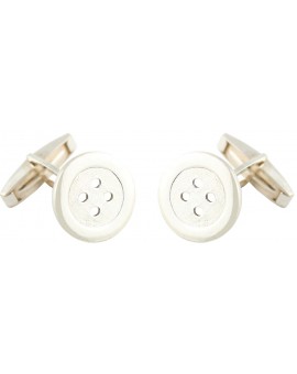 Sterling Silver Button Cufflinks 