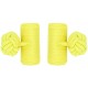 Yellow Silk Barrel Knot Cufflinks