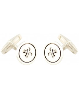 Gemelos Botón Classic Plata 925