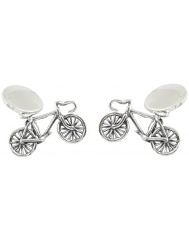 Gemelos Bicicleta Plata 925